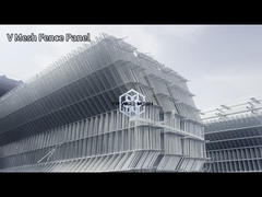 Havaalanı için galvanizli kaynak tel çit 75 * 150mm ağ deliği