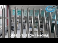 Yüksek Güvenlik Çelik Palisade Çit Anti tırmanış Dayanıklı Perimetre Koruması