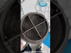 304 SS Mesh Demister Pad Kimyasal Petrol Gaz Sistemleri İçin Sürekli Sis Eliminasyonu
