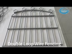 Çift Loop Tel Çit 50x200mm Mesh Ücretsiz Örnekler Bahçe Otoyol Sporları için Özel Postalar