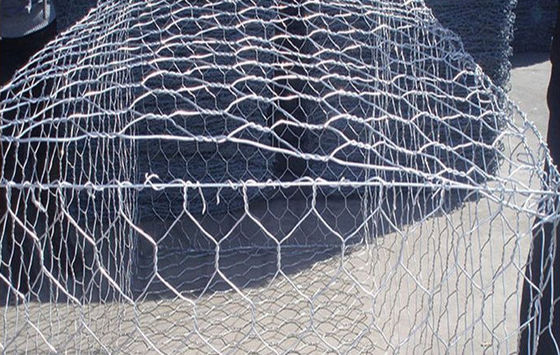 Galfan Coated Gabion Mattress For River Bank Protection 80*100mm