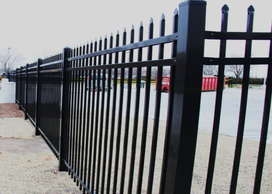 Narrow Bar Spacing Steel Palisade Fencing Child-Safe For Residential Area