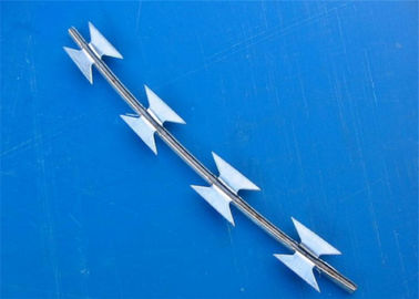Military 304 Stainless Steel Razor Wire , Concertina Coil Fencing BTO-22 / CBT-65
