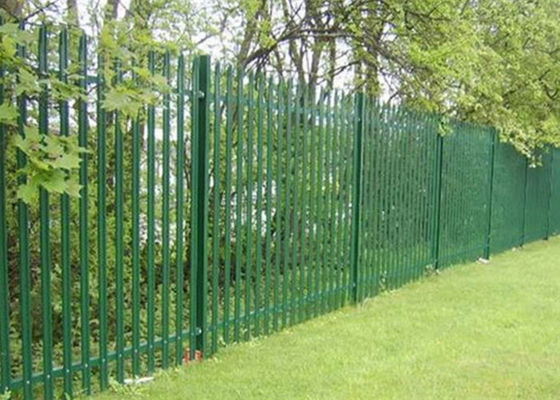 Okullar için Pvc Kaplı Çelik Palisade Eskrim W Tipi Soluk Euro 6 X 8 Feet