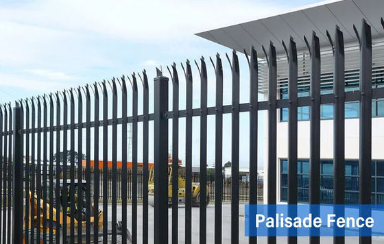 Euro Hot Dip Galvanize Metal Çelik Palisade Çit Panelleri W Panel