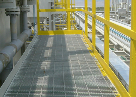 Drenaj Kapağı Düz ​​Çubuk ASTM A36 için 2-8mm Galvanizli Kaynaklı Çelik Geçit Izgarası
