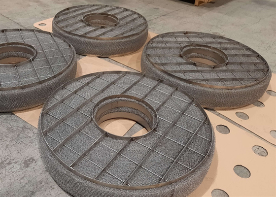 Oem Kablo Ağı Demister Pad Sıvı Gaz Ayrımcılığı İlaç Üretimi