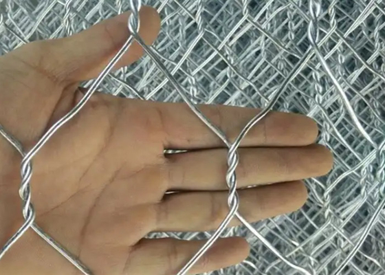 Düşük Karbonlu Demir Gabion Tel Ağı Deliği 60x80mm korozyon önleyici