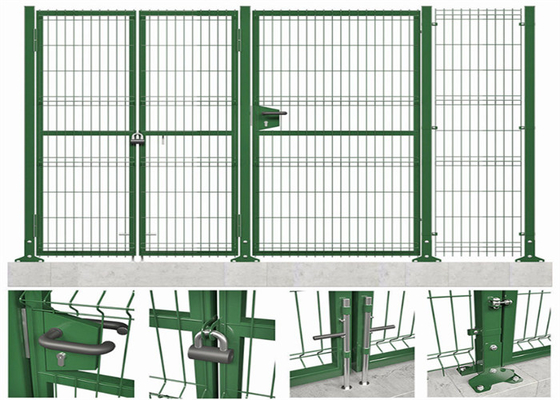 Pvc kaplı üçgen çit paneli 0.83 M Okul / ev / bahçe / oyun alanı için