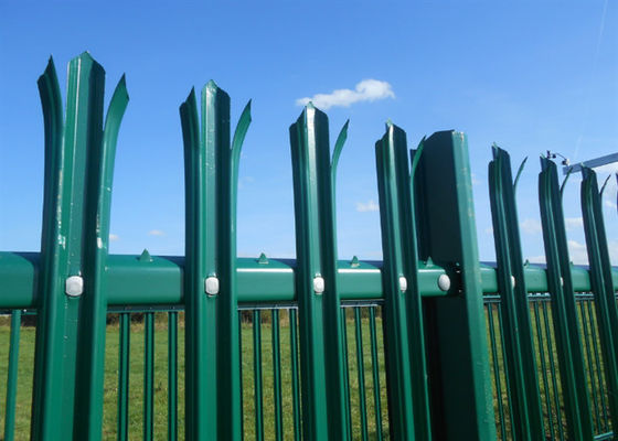 PVC kaplı Güvenlik Palisade Çit W Pale 2.1*2.4m Konut için