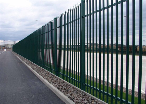 Fabrika için toz kaplı Euro Çelik Palisade Çit