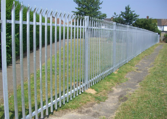 Güvenlik için galvanizli açı çubuğu çelik palisade çit D Pale