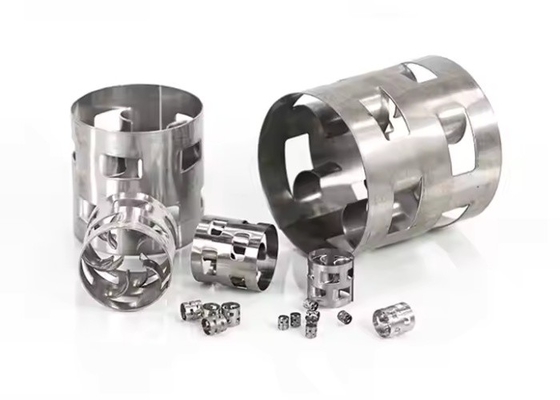 25*25*0.3mm Pall Ring Metal Tower Packaging For Gas Scrubbing SS304