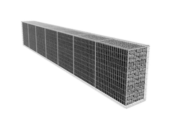 PVC kaplı / Galvanize Gabion Kutusu Sel Koruması için Demir Tel 80*100mm*2.8mm
