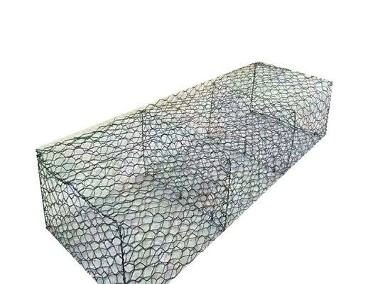 Nehir sel kontrolü için altıgen Gabion Kutusu Destek Duvarı 3*1*1m