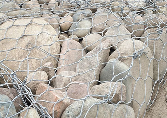 Köprü Koruması için Altıgenli Gabion Tel Ağı 1*2*0.5m 80*100mm