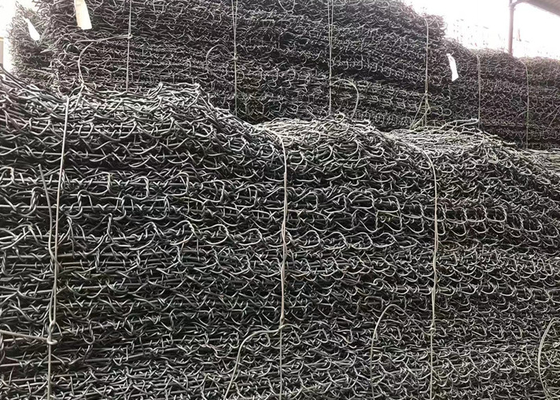 Toprak ve su kaybını korumak için yüksek çinko galvanizli gabion sepet tel kafes