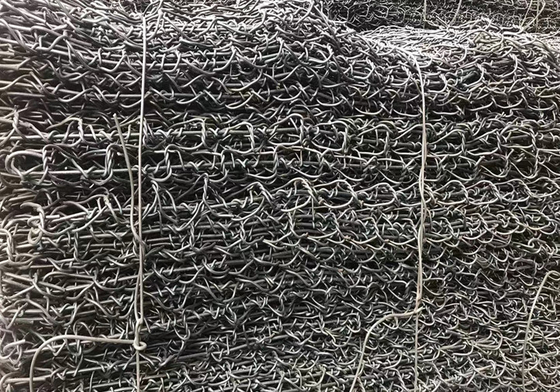 Galvanizli Gabion Tel sepetleri 60 * 80mm Kaya kırılmasını önlemek için