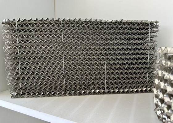 Gümüş Metal Yapılandırılmış Paketleme Destilasyon Kuleleri İçin Düşük Basınçlı Damla