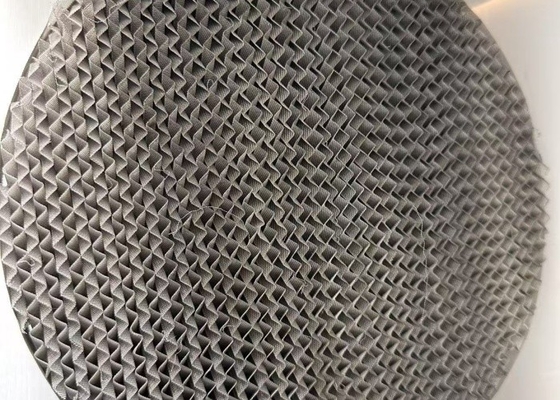 Yüksek verimlilikli metal yapılandırılmış ambalaj düşük basınç düşüşü yüksek kapasiteli korozyona dayanıklı