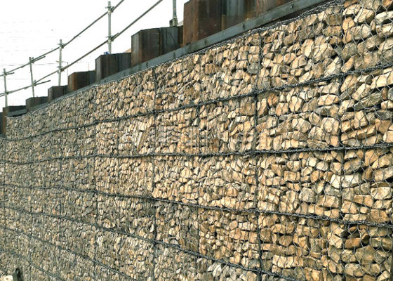 Yüksek Güçlü, Kolay Kurulabilir Galvanizli Gabion Ağı, Manzara Tutma Projeleri İçin