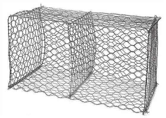 Çinko Kaplı Metal Taş Kafes gabion örgü sepetleri 2m x 1m x 1m Su Koruma Projesi İçin