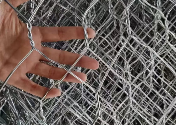 2x1x1 Sıcak Daldırma Galvanizli Gabion Tel Örgü Köprü Koruması İçin Taş Kafes 2.7mm