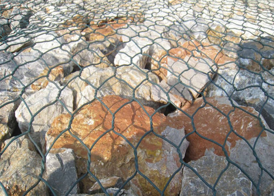 Erozyon Kontrolü İçin Sıcak Daldırılmış Galvanize Gabion Ağı 2m X 1m X 1m