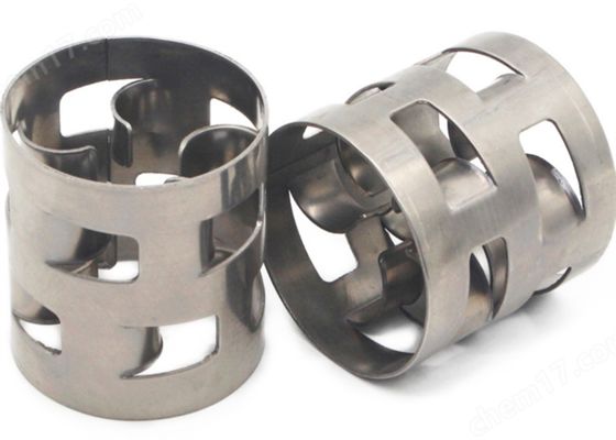 Paslanmaz Çelik Pall Ring Metal Rastgele Paketleme Düşük Basınç Düşüşü