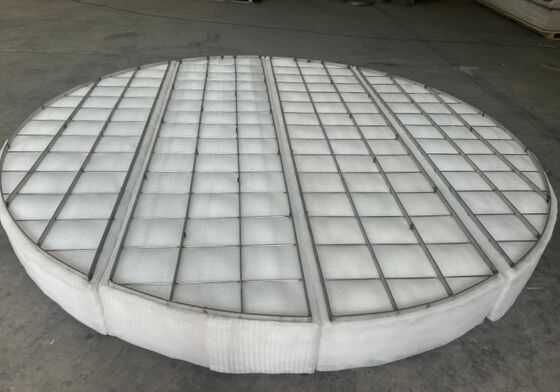 Polipropilen Tel Ağı Demister Pad SS304 SO2 Islak Kirleticisi için Çerçeve