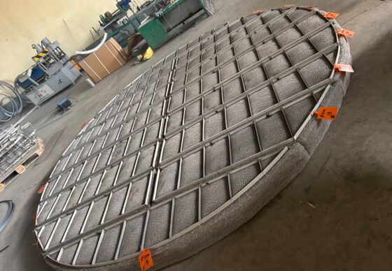 SS316 Sis Eliminator Gaz-Sıvı Ayırıcı Pad Kimyasal Kule OEM için