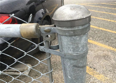 Galvanizli / Pvc Kaplı Geçici Zincir Bağlantı Mesh Eskrim Çıkarılabilir Çit