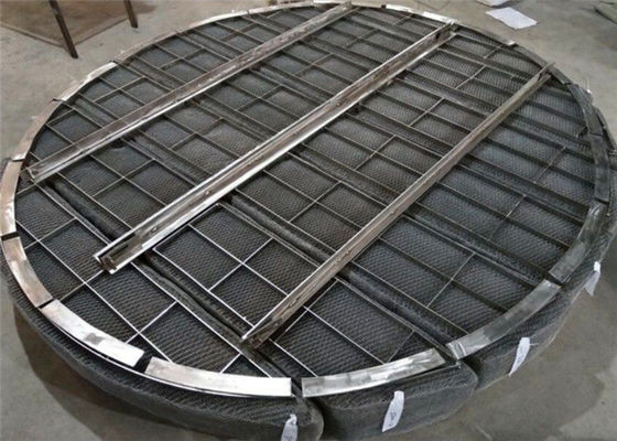 Kimyasal Sıvı Gaz Ayrımcılığı için Tel Mesh Demister Pad 168 Kg/m3